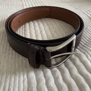 Joseph Abboud Italian Brown Leather Belt Men’s 42‎